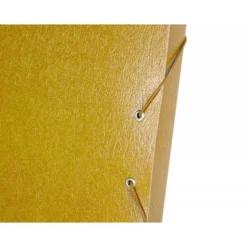 Carpeta de proyectos Liderpapel de carton con gomas. Folio. Amarillo. 3 cm