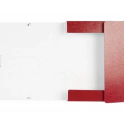 Carpeta de proyectos Liderpapel de carton con gomas. Folio. Rojo. 5 cm