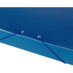 Carpeta de proyectos Liderpapel de carton con gomas. Folio. azul. 5 cm