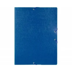 Carpeta de proyectos Liderpapel de carton con gomas. Folio. azul. 5 cm
