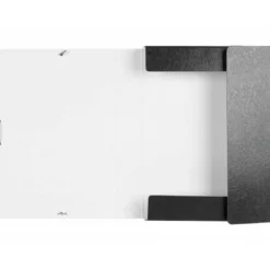 Carpeta de proyectos Liderpapel de carton con gomas. Folio. Negro. 5 cm