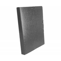 Carpeta de proyectos Liderpapel de carton con gomas. Folio. Gri. 3 cm
