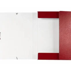 Carpeta de proyectos Liderpapel de carton con gomas. Folio. Rojo. 3 cm