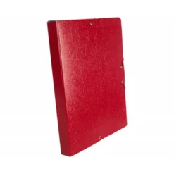 Carpeta de proyectos Liderpapel de carton con gomas. Folio. Rojo. 3 cm