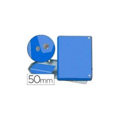 Carpeta de Proyectos Pardo Folio Cartón forrado con Broche Lomo 50mm Color Azul