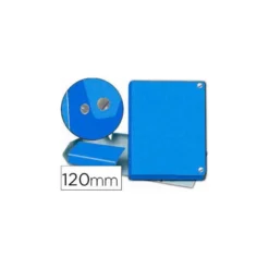 Carpeta de Proyectos Pardo Folio Cartón forrado con Broche Lomo 120mm Color Azul