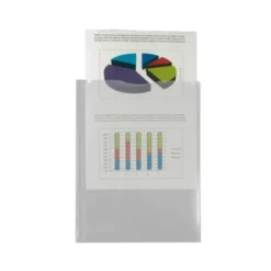 Carpeta dossier con doble bolsa Liderpapel Din A4 color incoloro