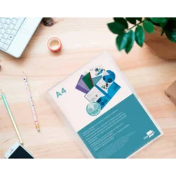 Carpeta dossier con doble bolsa Liderpapel Din A4 color incoloro