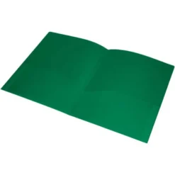 Carpeta dossier con doble bolsa Liderpapel Din A4 color verde