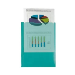 Carpeta dossier con doble bolsa Liderpapel Din A4 color verde