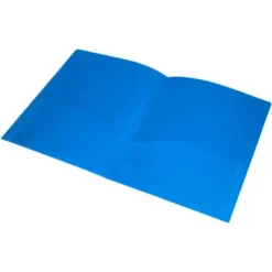 Carpeta dossier con doble bolsa Liderpapel Din A4 color azul