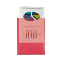 Carpeta dossier con doble bolsa Liderpapel Din A4 color rojo