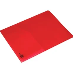 Carpeta dossier con doble bolsa Liderpapel Din A4 color rojo