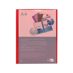 Carpeta dossier con doble bolsa Liderpapel Din A4 color rojo