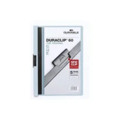 Carpeta dossier con pinza central duraclip Durable 60 hojas Din A4 color azul