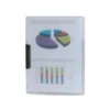 Carpeta dossier con pinza giratoria lateral Liderpapel Din A4 color transparente