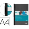Carpeta dossier con pinza lateral Liderpapel 30 hojas Din A4 color negro