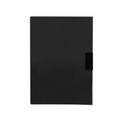 Carpeta dossier con pinza lateral Liderpapel 30 hojas Din A4 color negro