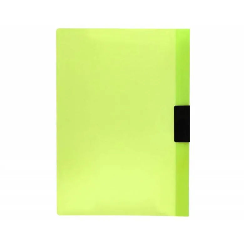 Carpeta dossier con pinza lateral Liderpapel 30 hojas Din A4 color verde frosty