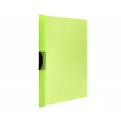Carpeta dossier con pinza lateral Liderpapel 30 hojas Din A4 color verde frosty