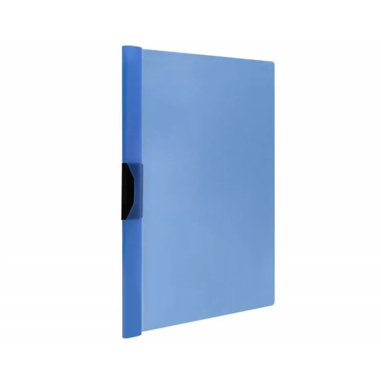 Carpeta dossier con pinza lateral Liderpapel 30 hojas Din A4 color azul frosty