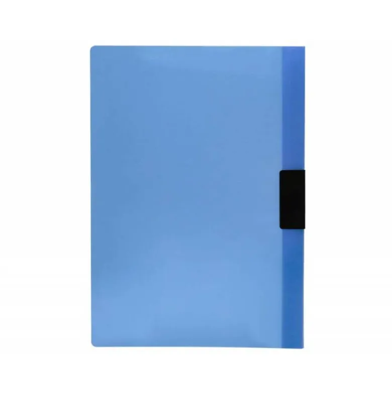 Carpeta dossier con pinza lateral Liderpapel 30 hojas Din A4 color azul frosty