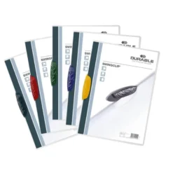 Carpeta dossier con pinza lateral swingclip Durable 30 hojas Din A4 colores surtidos