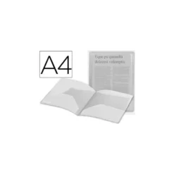 Carpeta dossier doble bolsa Liderpapel Din A4