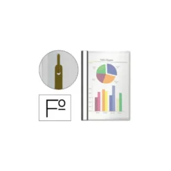 Carpeta dossier fastener Esselte Folio color negro