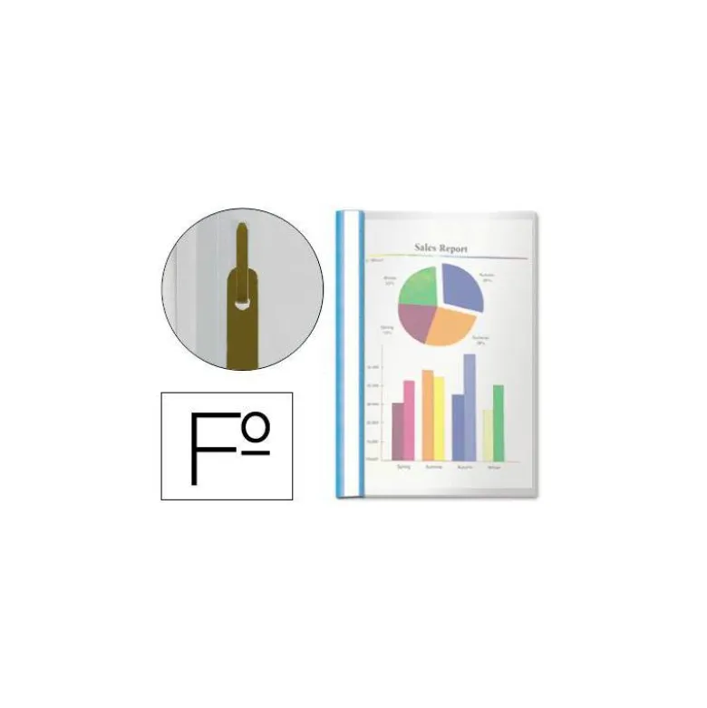 Carpeta dossier fastener Esselte Folio color azul