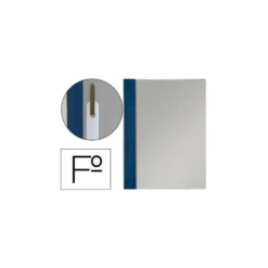 Carpeta dossier fastener Esselte PVC rigido Folio color azul marino