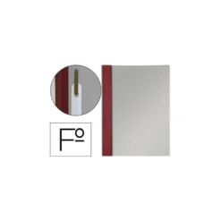 Carpeta dossier fastener Esselte PVC rigido Folio color burdeos