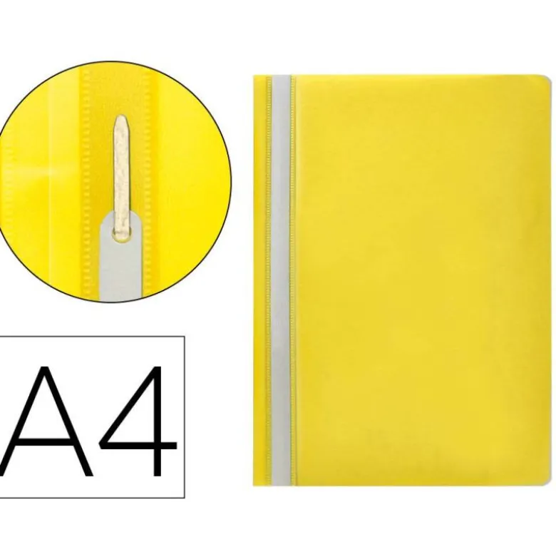 Carpeta dossier fastener Q-Connect Din A4 color amarillo