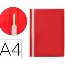 Carpeta dossier fastener Q-Connect Din A4 color rojo
