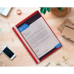 Carpeta dossier fastener Q-Connect Din A4 color rojo