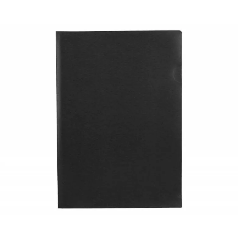 Carpeta dossier uñero Liderpapel DIN A4 polipropileno 180 micras 20 hojas color negra