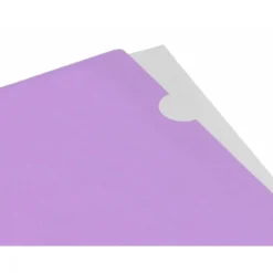 Carpeta dossier uñero Liderpapel DIN A4 polipropileno 180 micras 20 hojas color violeta