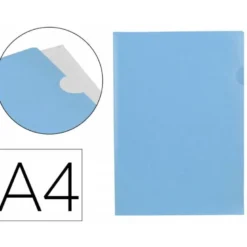 Carpeta dossier uñero Liderpapel DIN A4 polipropileno 180 micras 20 hojas color azul