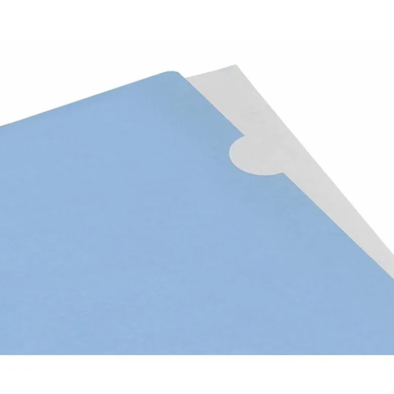 Carpeta dossier uñero Liderpapel DIN A4 polipropileno 180 micras 20 hojas color azul