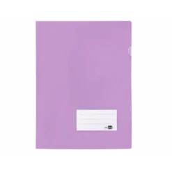 Carpeta dossier uñero Liderpapel DIN A4 polipropileno 180 micras 20 hojas color morado
