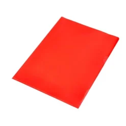 Carpeta dossier uñero plastico q-connect din a4 120 micras roja caja de 100 unidades