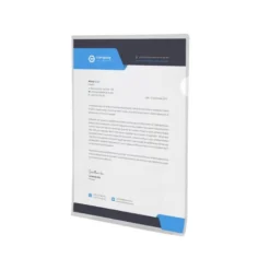 Carpeta dossier uñero plastico q-connect din a4 120 micras transparente caja de 100 unidades