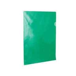 Carpeta dossier uñero plastico q-connect din a4 120 micras verde caja de 100 unidades