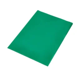 Carpeta dossier uñero plastico q-connect din a4 120 micras verde caja de 100 unidades