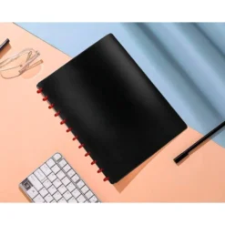 Carpeta escaparate con fundas extraibles marca Liderpapel negro