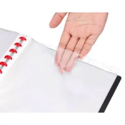 Carpeta escaparate con fundas extraibles marca Liderpapel negro