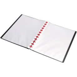 Carpeta escaparate con fundas extraibles marca Liderpapel negro