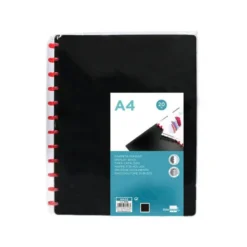 Carpeta escaparate con fundas extraibles marca Liderpapel negro