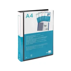 Carpeta escaparate con 40 fundas fijas Beautone negro 40 micras