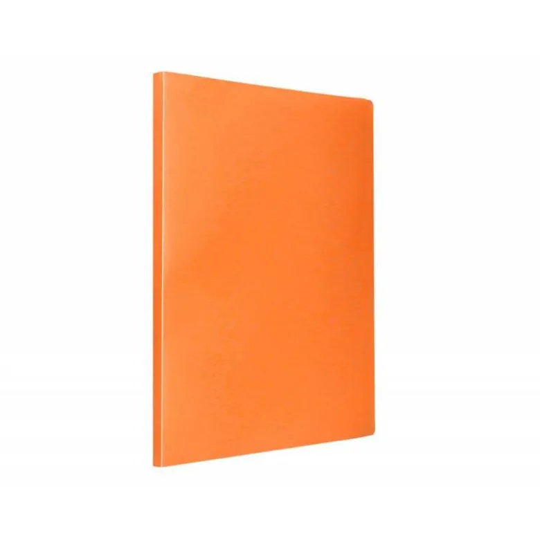 Carpeta escaparate Liderpapel DIN A4 poliporpileno con 40 fundas color naranja